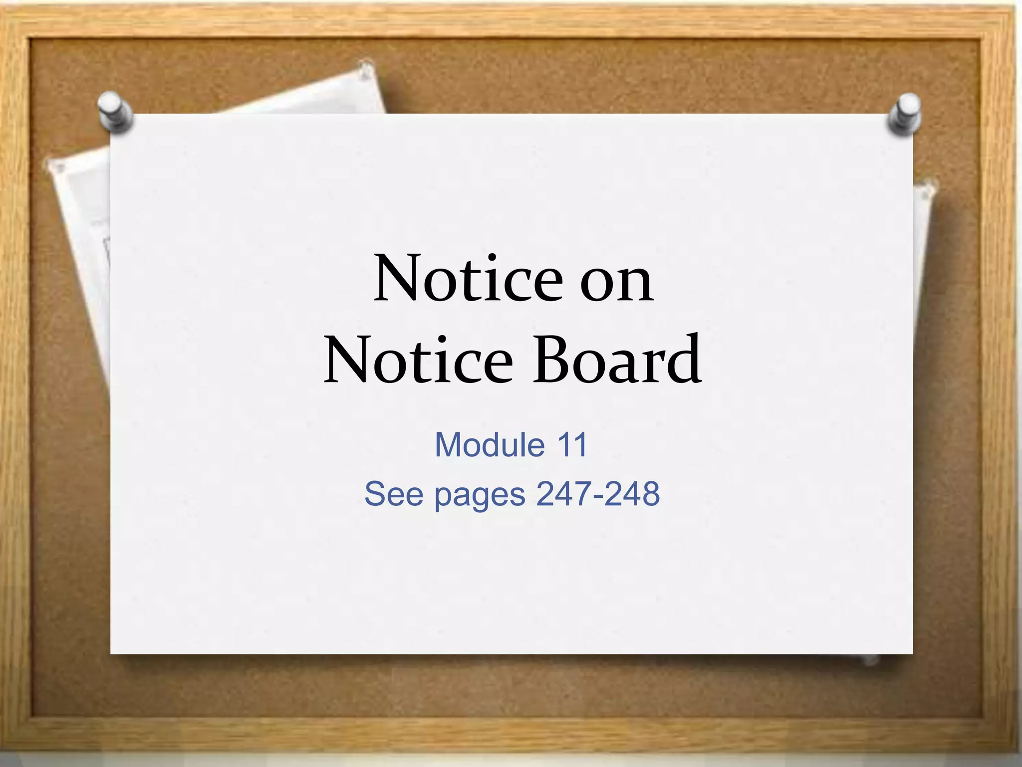 Navigating the Notice Board: Essential Announcements for Students